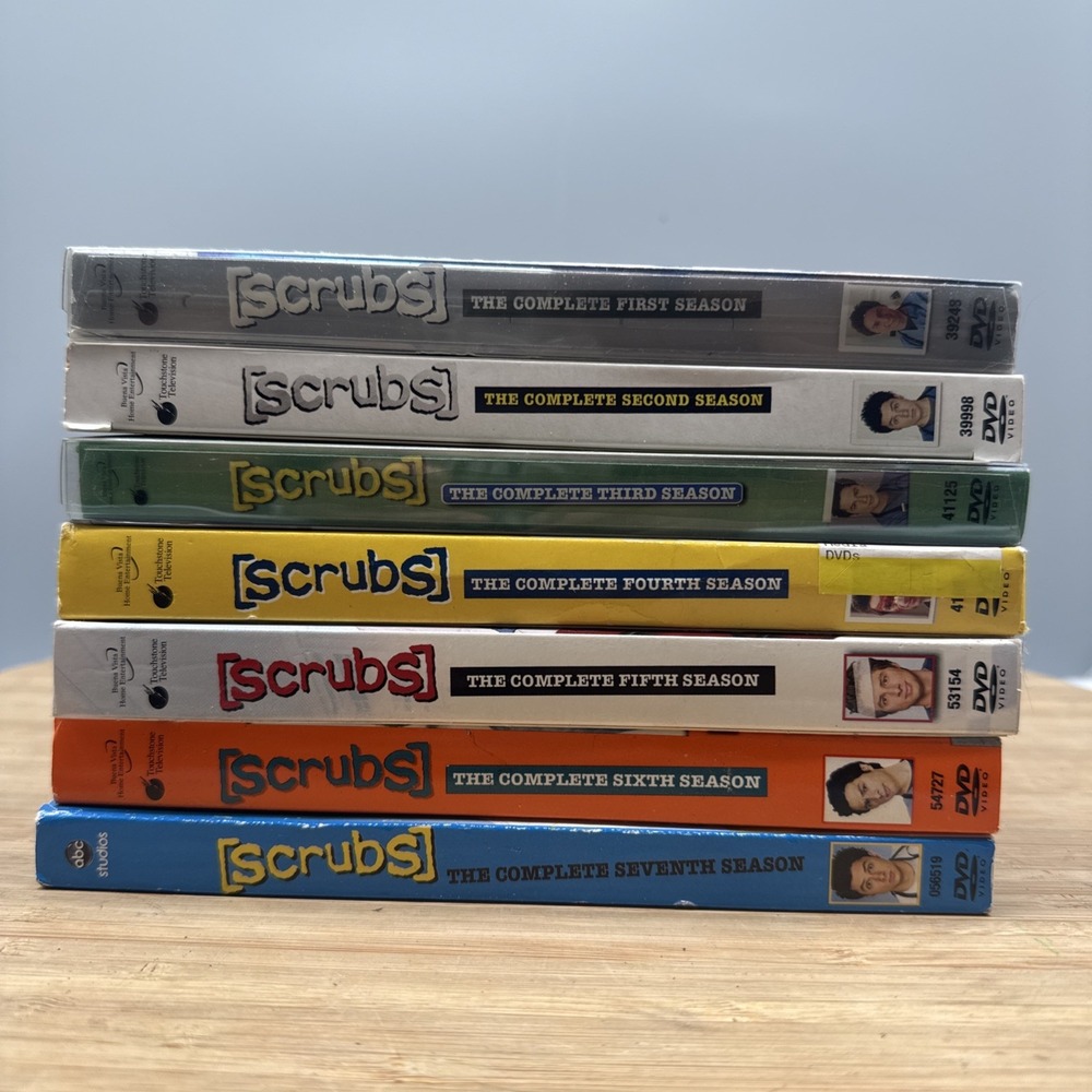 Scrubs Complete Series 1-7 DVD Boxsets Seasons 1-7 lot EUC